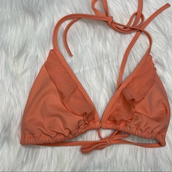 Victoria’s Secret Coral Slide Triangle Bikini Top Medium - Picture 9 of 9